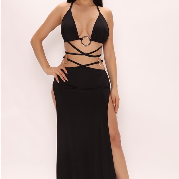 “Glam Nights” strappy skirt set - Picture 1 of 2